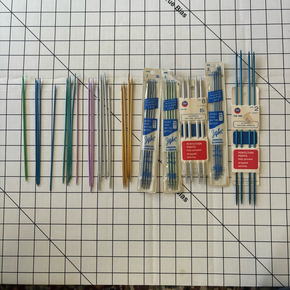Double Point Vintage Knitting Needles
